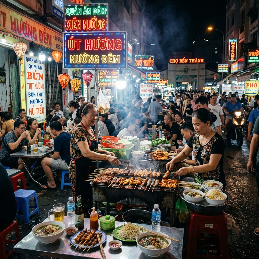 10 Best Late-Night Food Spots in Saigon Open Until 2 AM for Night Owls