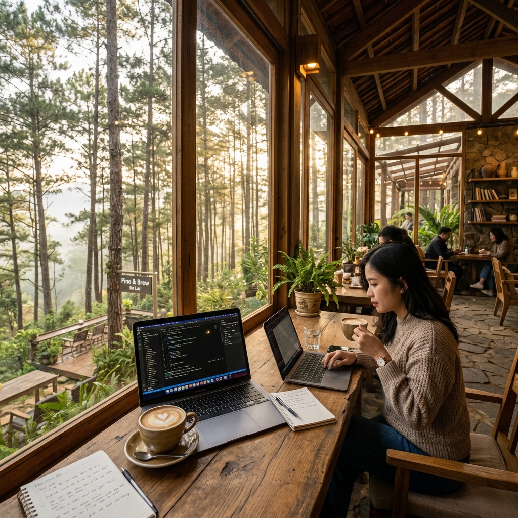 Top 10 Quiet Work-Friendly Cafes in Da Lat with High-Speed Wi-Fi & Scenic Views (2026)